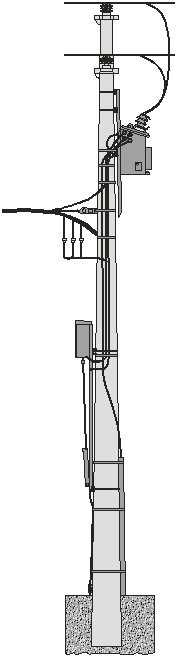 50 kVA concrete pole